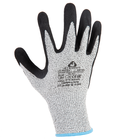JETA SAFETY JCN051 Антипорезные перчатки с нитриловым покрытием (5 класс)