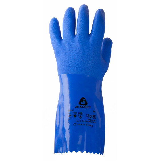 JETA SAFETY JP711 Химические ПВХ перчатки