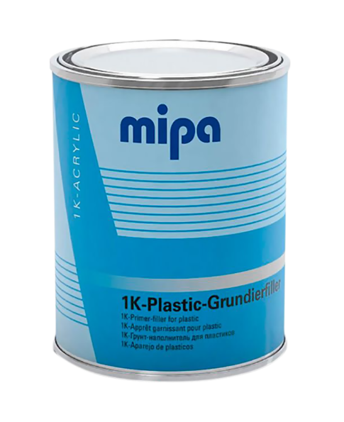 Mipa 1K Грунт-наполнитель для пластиков (1K- Plastic-Grundierfiller) светло-серый 1л