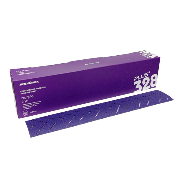 SANDWOX Шлифовальная полоска 328 Plus Purple Ceramic на пленочной основе 70х400 мм Multiholes