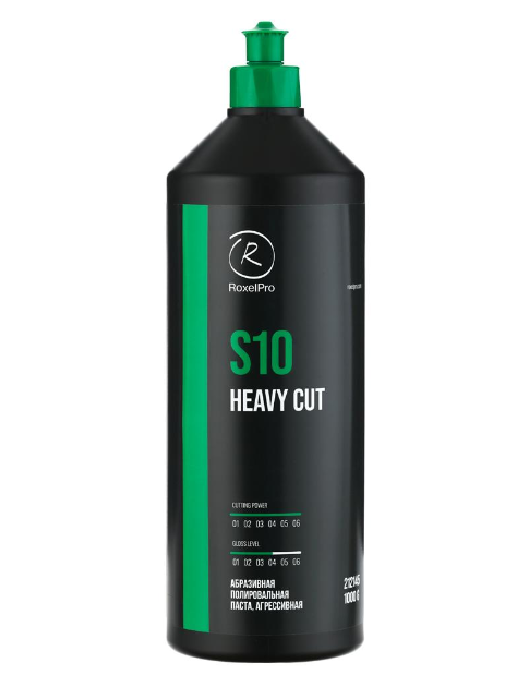 RoxelPro ROXTOP S10 HEAVY CUT Абразивная полировальная паста, агрессивная, 1кг