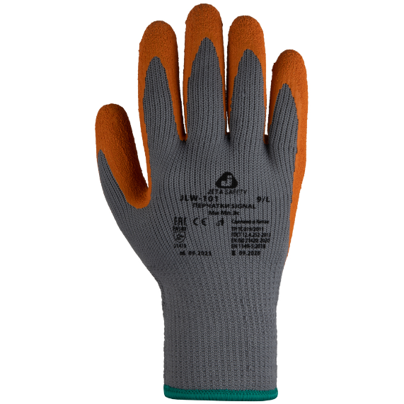 JETA SAFETY JLW-101 Трикотажные перчатки Signal с латексным покрытием 