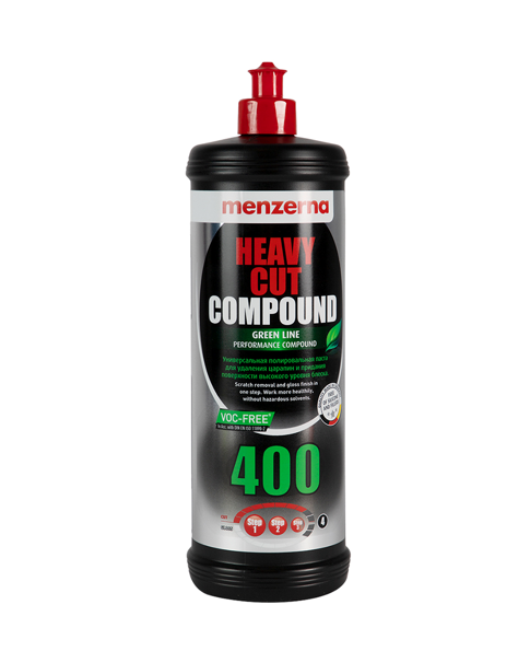 MENZERNA Высокоабразивная универсальная полировальная паста Heavy Cut Compound 400 GREEN LINE, 1кг